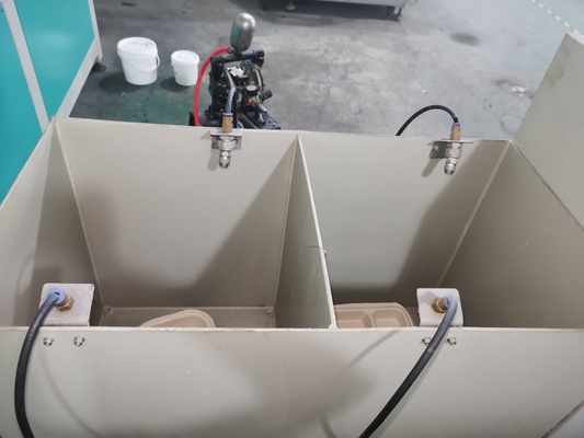 1100mm * 410mm * 1100mm آلة طلاء الرذاذ لحاوية الطعام الخضروات