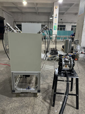 أبحاث وتطوير طابعة تدور للطلاء الداخلي للجلد المصبوب.