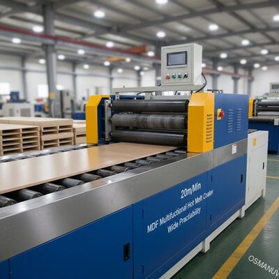 20m / Min MDF متعدد الوظائف مغطى بالذوبان الساخن على نطاق واسع
