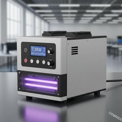 7.5KW بقيادة أنظمة معالجة الأشعة فوق البنفسجية للطباعة وطلاء الأشعة فوق البنفسجية وآلة المعالجة