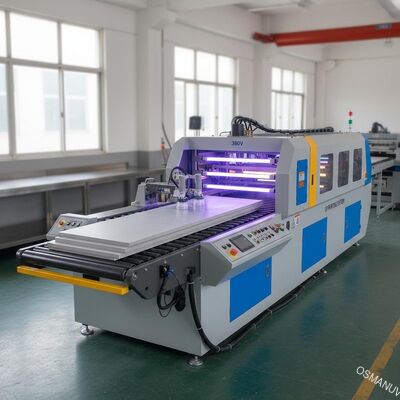 380V 80mm سميكة التلقائي تحميل آلة طلاء فوق البنفسجية استخدام سيليكات الكالسيوم