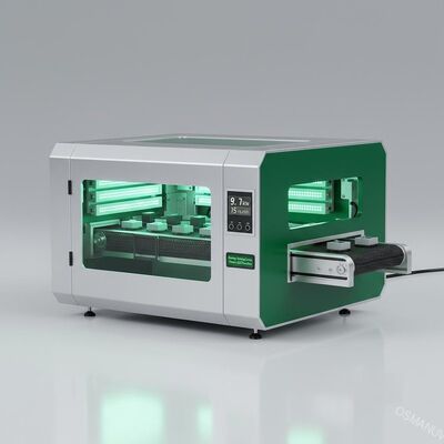 9.7KW توفير الطاقة مصباح الأشعة فوق البنفسجية علاج آلة ، 15m / Min الأخضر الأشعة فوق البنفسجية بقيادة آلة