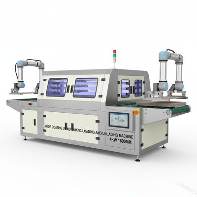 طلاء واسع للأشعة فوق البنفسجية التحميل والتفريغ الأوتوماتيكي 4KW 1600mm
