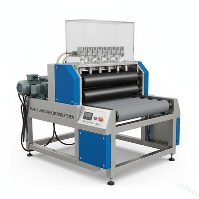 AC 110v 100mm معدات طلاء الأسطوانة السميكة لأثاث الألواح