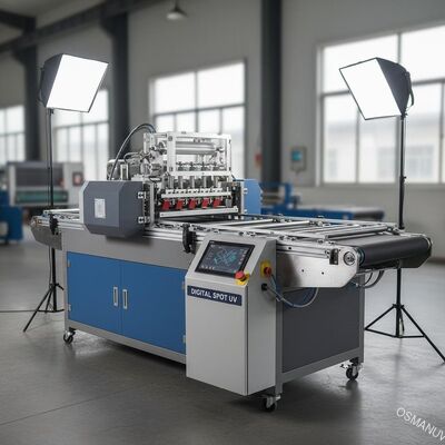 1.5mm الصلب لوحة 2.2KW ناقل رقمي بقعة الأشعة فوق البنفسجية عكس لفة طلاء