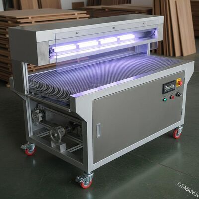 W400mm ناقل شبكة عرض الأشعة فوق البنفسجية آلة معالجة الأرضيات 3m / Min