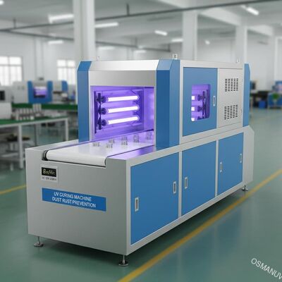 8m / Min AC 220V 4.8KW UV علاج آلة الغبار منع الصدأ