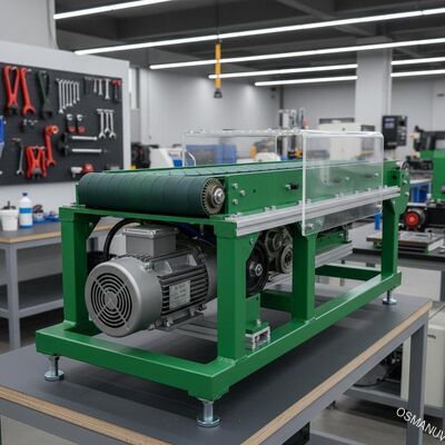 220V 50HZ متزامن Cnc الأخضر آلة الحزام الناقل 0.75KW