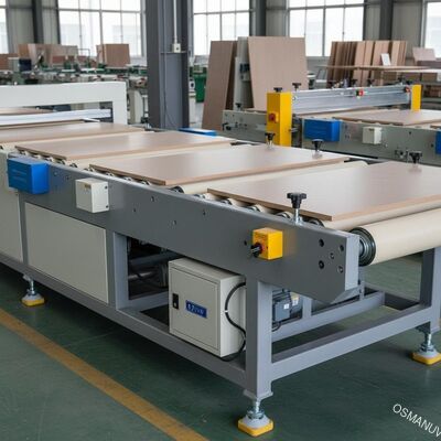 PVC 0.75KW 1320mm عرض آلة الحزام الناقل للأثاث لوحة