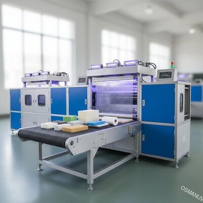 50m / Min 920mm Width UV Curtain Coater للأحذية مادة الإسفنج EVA PE