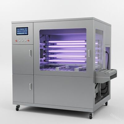 PLC التحكم Tec الإضاءة آلة طلاء الأشعة فوق البنفسجية 380VAC