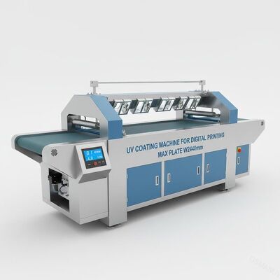 آلة طلاء UV للطباعة الرقمية 0.1M / Min 4KW W2440mm Max Plate