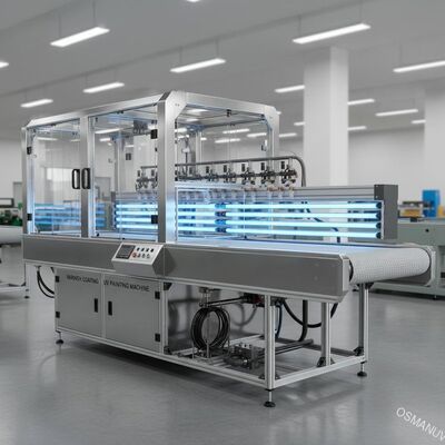 الورنيش طلاء الأشعة فوق البنفسجية آلة الطلاء 2.5m PVC الناقل