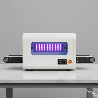 220V 50HZ الكمبيوتر الأبيض مصباح الأشعة فوق البنفسجية LED آلة علاج 200m / دقيقة