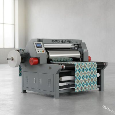 3m / Min 380V آلة نقل الحرارة الدوارة / الروتاري الحرارة الصحافة التسامي