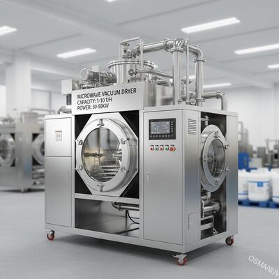 30-50 كيلوواط معدات التجفيف الفراغية المخصصة قدرة 1-10T / H