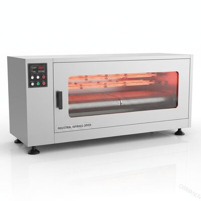 50kg 600*600*750mm آلة تجفيف الأفقية للأشعة تحت الحمراء للصناعات