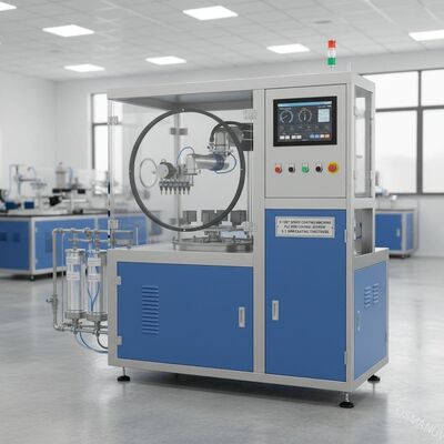 0-180 درجة آلة طلاء الرش مع نظام تحكم PLC / HMI لسمك الطلاء 0.1-3mm