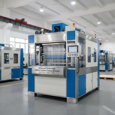 تكنولوجيا متقدمة آلة طلاء الستائر 1320mm 6000mm × 2200mm × 1400mm حجم