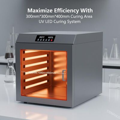 تعظيم الكفاءة مع 300mm*300mm*400mm منطقة التشطيب نظام UV LED التشطيب