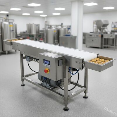 آلة الحزام النقلية ذات التحكم في PLC 220 فولت لمعالجة الأغذية