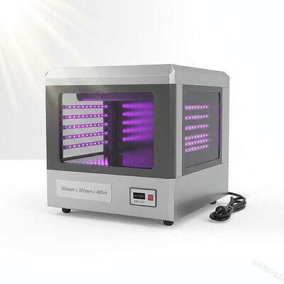 5mm عمق آلة تقوية الأشعة فوق البنفسجية LED 300mm * 300mm * 400mm لمصدر الطاقة AC220V