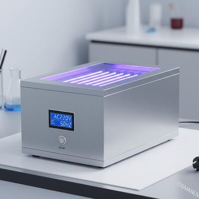 AC220V 50HZ إمدادات الطاقة آلة تبرئة الأشعة فوق البنفسجية للمساحة 300mm * 400mm مع مصباح 365nm