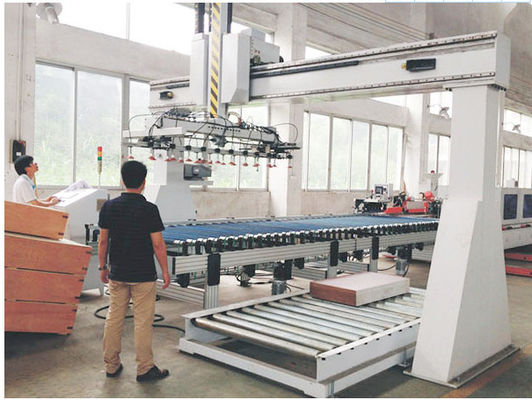 MDF Board 388kw Uv ضوء علاج طلاء بخاخ آلة التحكم PLC لوحة سيليكات الكالسيوم