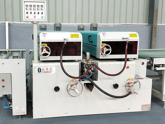 1.5KW 250mm القطر عكس لفة آلة طلاء الحزام الناقل شقة