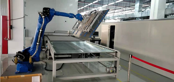 0-180 درجة آلة طلاء الرش مع نظام تحكم PLC / HMI لسمك الطلاء 0.1-3mm