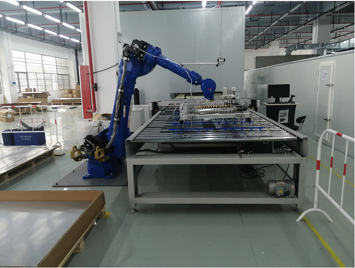 0-180 درجة آلة طلاء الرش مع نظام تحكم PLC / HMI لسمك الطلاء 0.1-3mm
